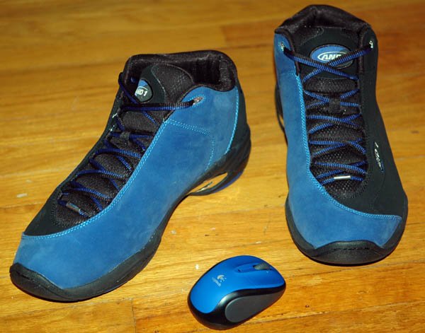 Random, my new mouse matches my shoes!