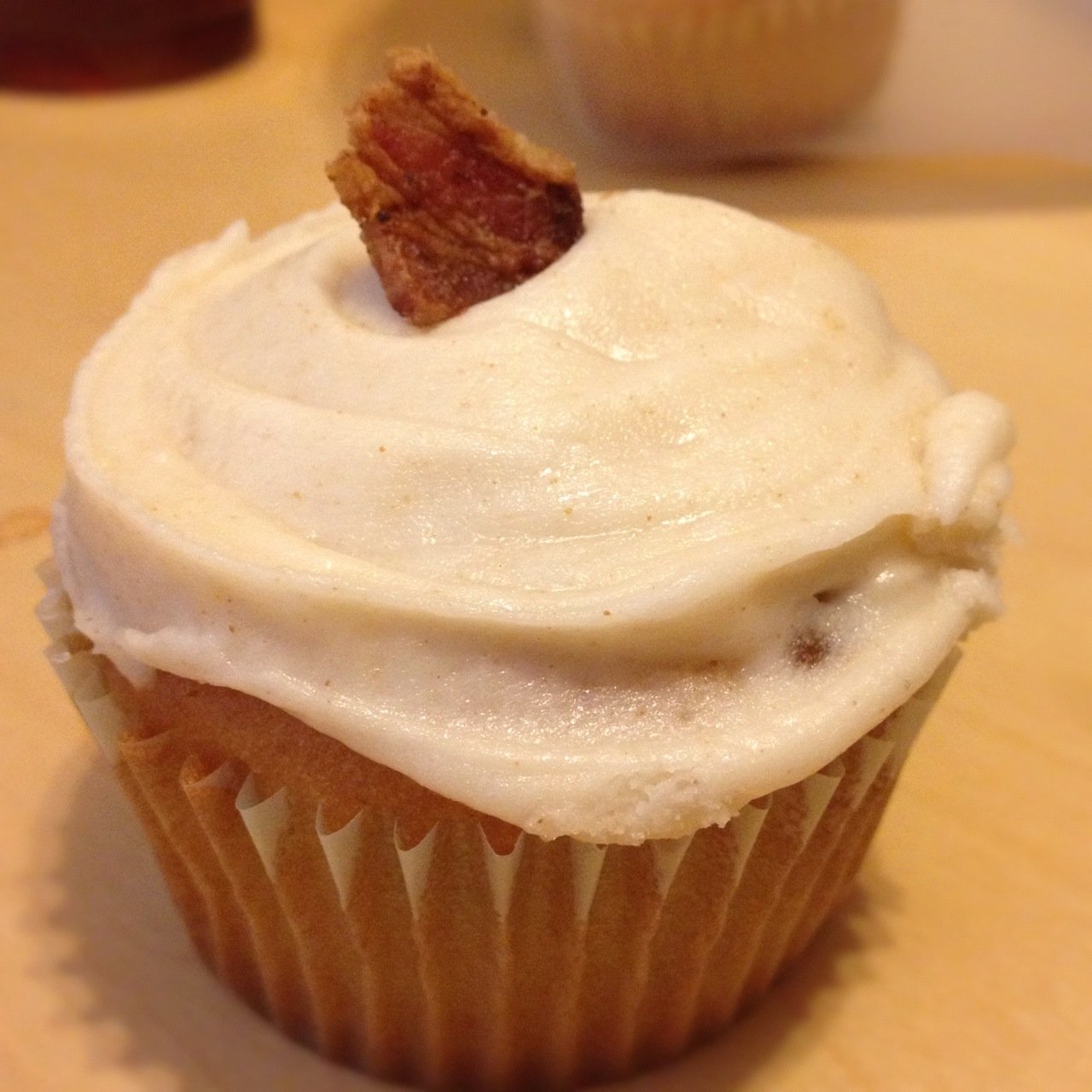 I have awesome friends. That's a maple bacon cupcake. MAPLE. BACON.