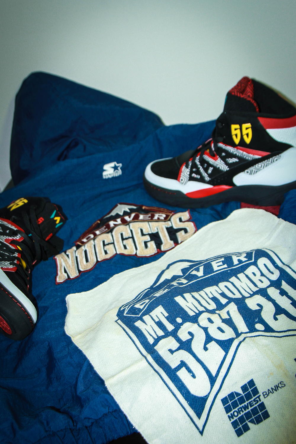 Mt. Mutombo - Denver Nuggets Starter Jacket Dikembe Mutombo adidas