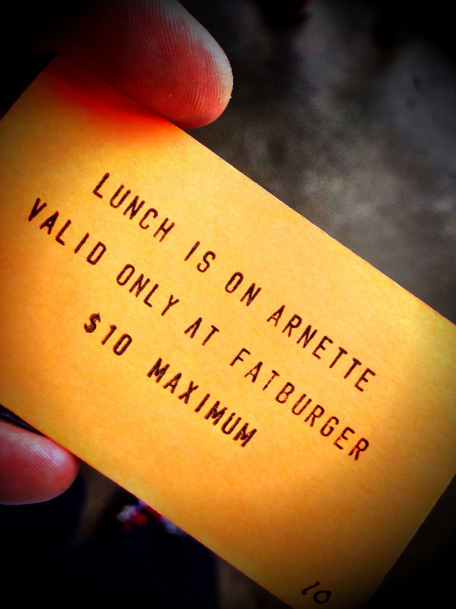 There is such a thing as a free lunch! Thanks Arnette! 