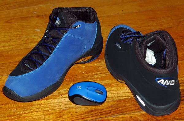 Random, my new mouse matches my shoes!
