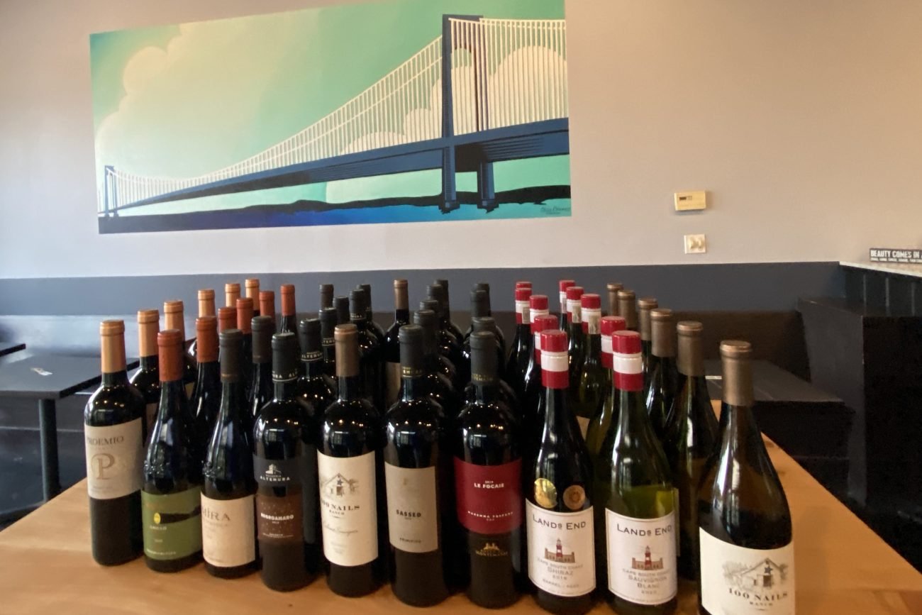 Wine at Verrazzano Pizza in Half Moon Bay